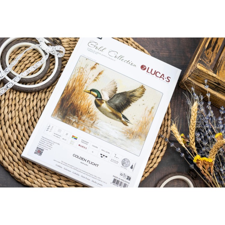Petit Point Kit Golden Flight 21x16cm SG730
