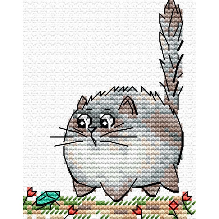 Cross stitch kit "Beware of danger!" SM-1263