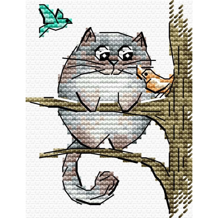 Cross stitch kit "Fluffy Naturalist" SM-1264