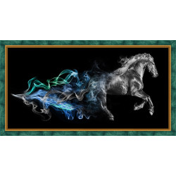 Horse in the Smoke 60x30 cm AZ-1828