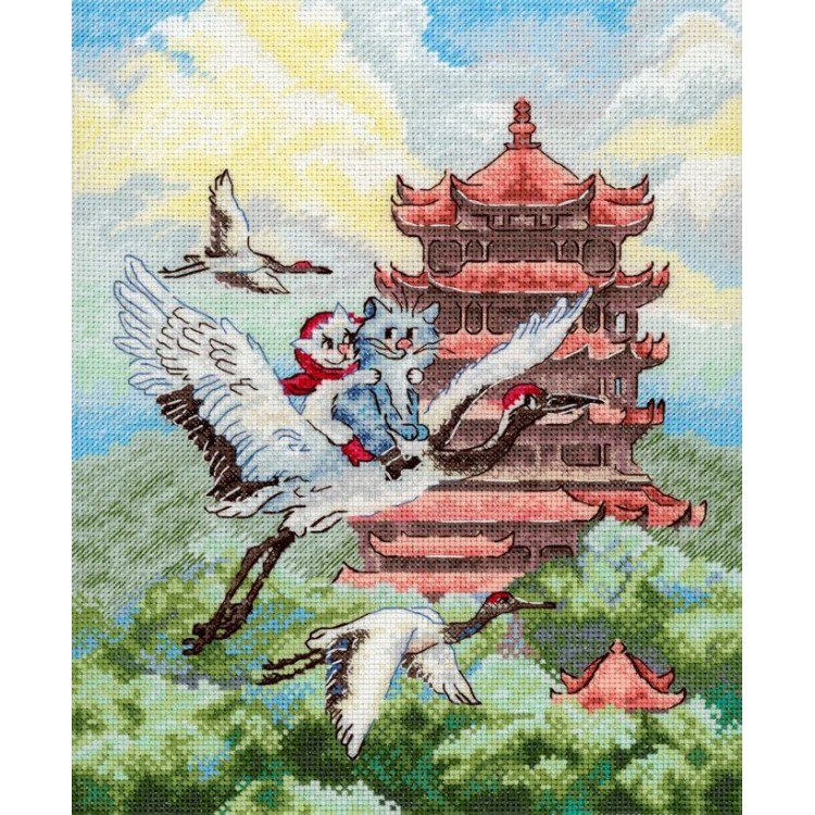 Cross stitch kit "Air travel" SNV-1016