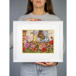 Cross stitch kit "Carefree childhood" SNV-1017
