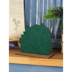 Cross-stich on wooden base"Pansies in a box" SO-152