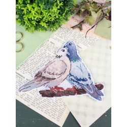 Cross stitch kit "Dove and turtledove" SR-1338