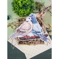 Cross stitch kit "Dove and turtledove" SR-1338