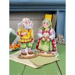 Cross stitch kit "Grandma with Easter cake" SR-1354