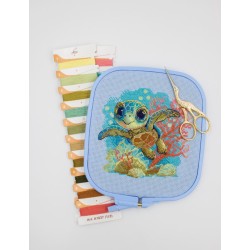 Baby Sea Turtle 15x15 SRA1037