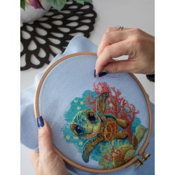 Baby Sea Turtle 15x15 SRA1037