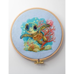 Baby Sea Turtle 15x15 SRA1037