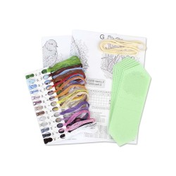Cross stitch kit "Spring garland (7 flags)" ST-1209