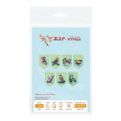 Cross stitch kit "Spring garland (7 flags)" ST-1209