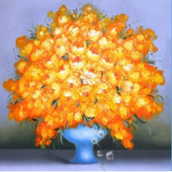 (Discontinued) Diamond Painting Kit Golden Bouquet AZ-393