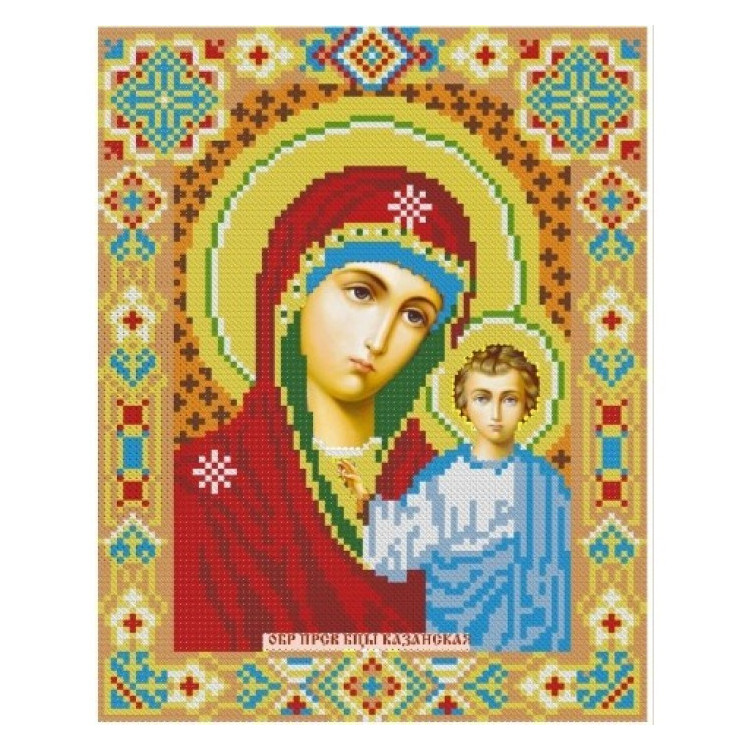 Картина Стразами "Икона Казанская Богородица" AZ-2002