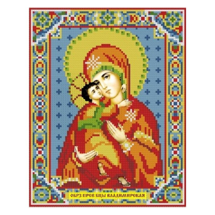 Diamond Painting Kit Vladimir Icon of the Mother of God AZ-2007