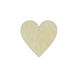 Plywood blank  "A heart" size: 9.5х9.5 х0.4 сm AM777701F