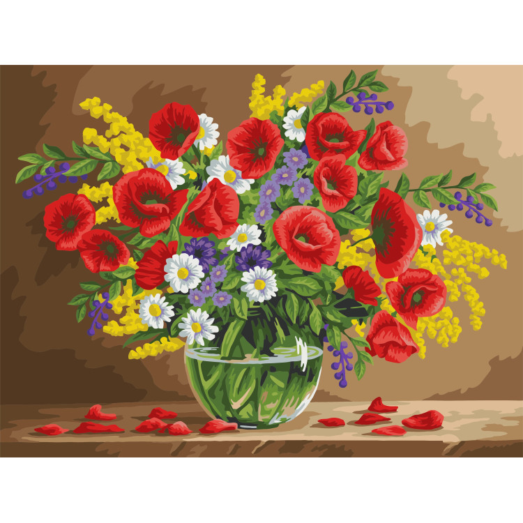 Fragrant Poppies 40x50 cm B105