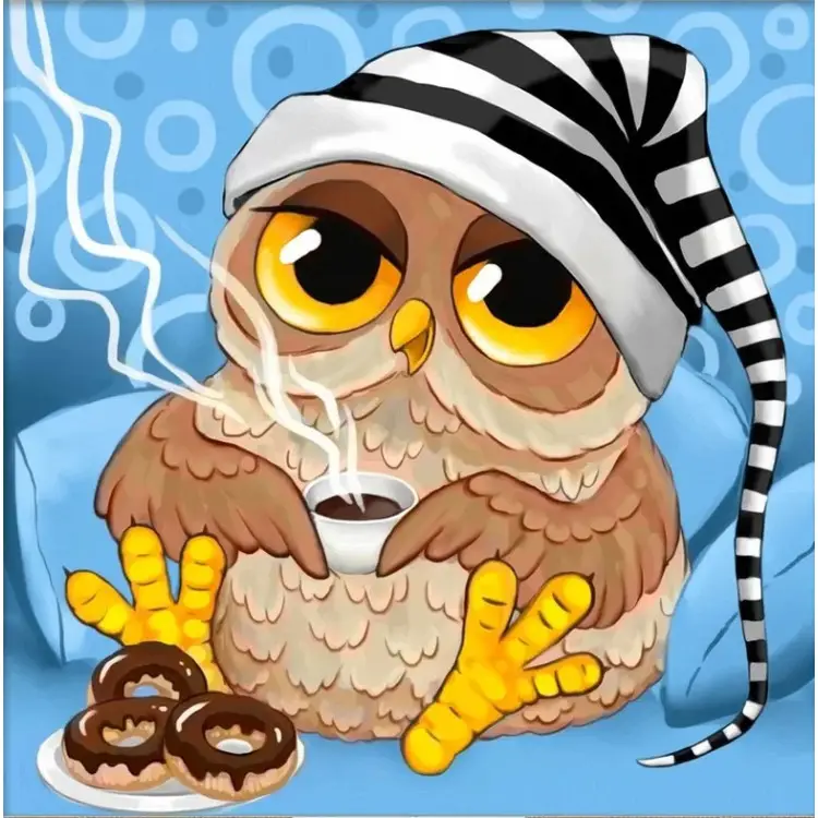OWL AND COFFEE  AZ-1863