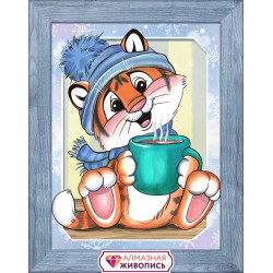 Tiger cub and coffee AZ-4145