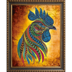 (Discontinued) Diamond painting kit Rooster - Water Force AZ-3002