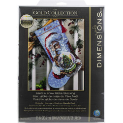 Stocking Santa Snow Globe D70-08985