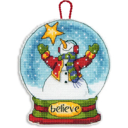 Believe Snow Globe Ornament D70-08904