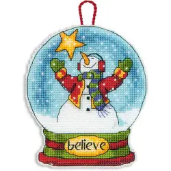 Believe Snow Globe Ornament D70-08904