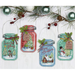 Christmas Jar Ornaments D70-08964