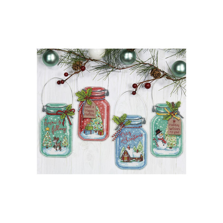 Christmas Jar Ornaments D70-08964