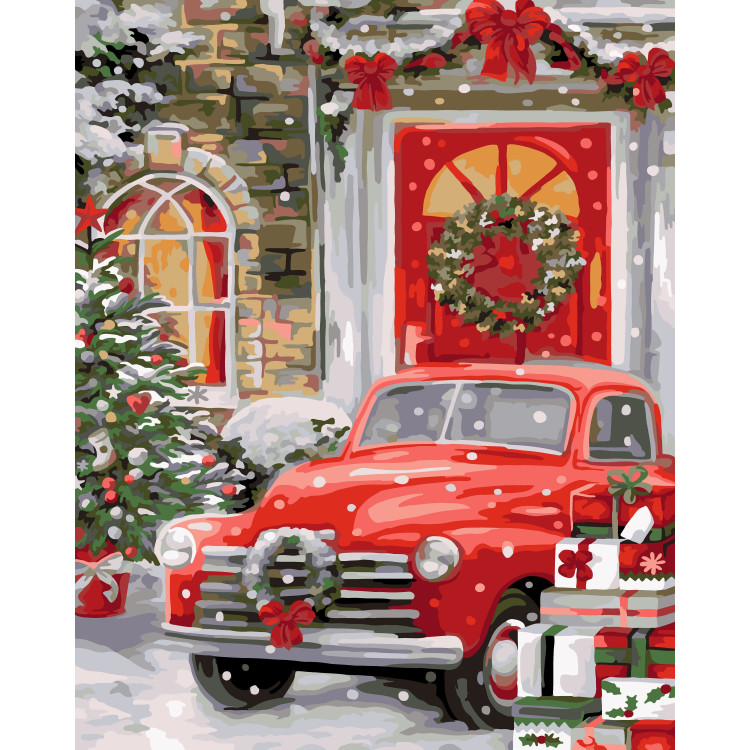 Painting by numbers kit. L039 Holiday came to us 40*50