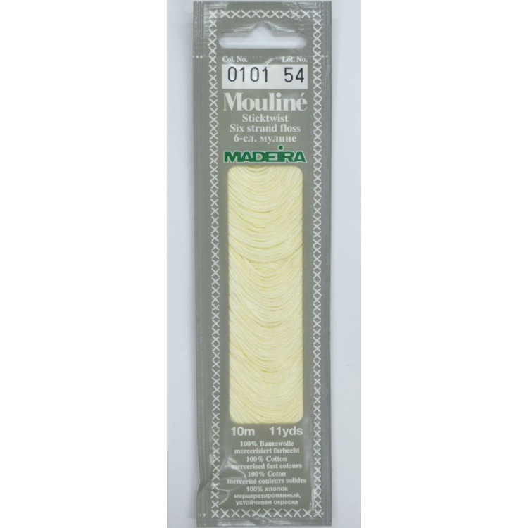 Medvilniniai siuvinėjimo siūlai, 10m M017/0101