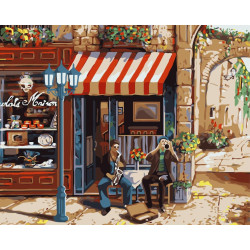 Wizardi Painting by Numbers Kit Street Musicians 40x50 cm J018