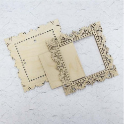 Square openwork frame large OR-027