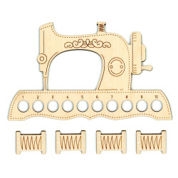 Органайзер «Швейная машинка» + 4 бобины для ниток OR-037