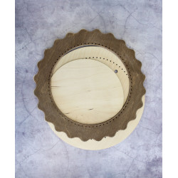 Frame brown circle medium OR-246