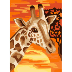 GIRAFFE IN THE SAVANNA 16.5X13 CM MINI126