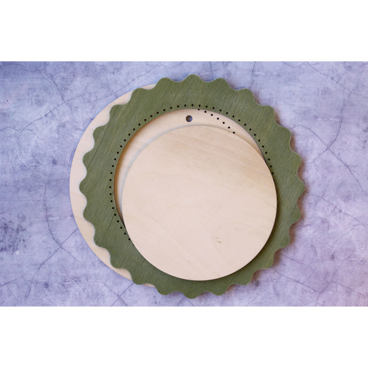 Frame green circle small OR-257