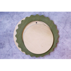 Frame green circle medium OR-258